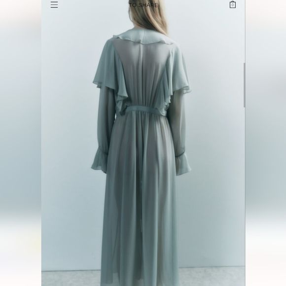 BNWT! Zara long lace dressing gown (M-L) - Picture 5 of 9